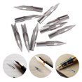thumbnail image 2 of 10 piezas de metal dip a las nebras de dibujo punta de bolígrafo reemplazable nibes de repuesto para pluma para suministros de arte al aire libre interiores (0.28 mm), 2 of 5