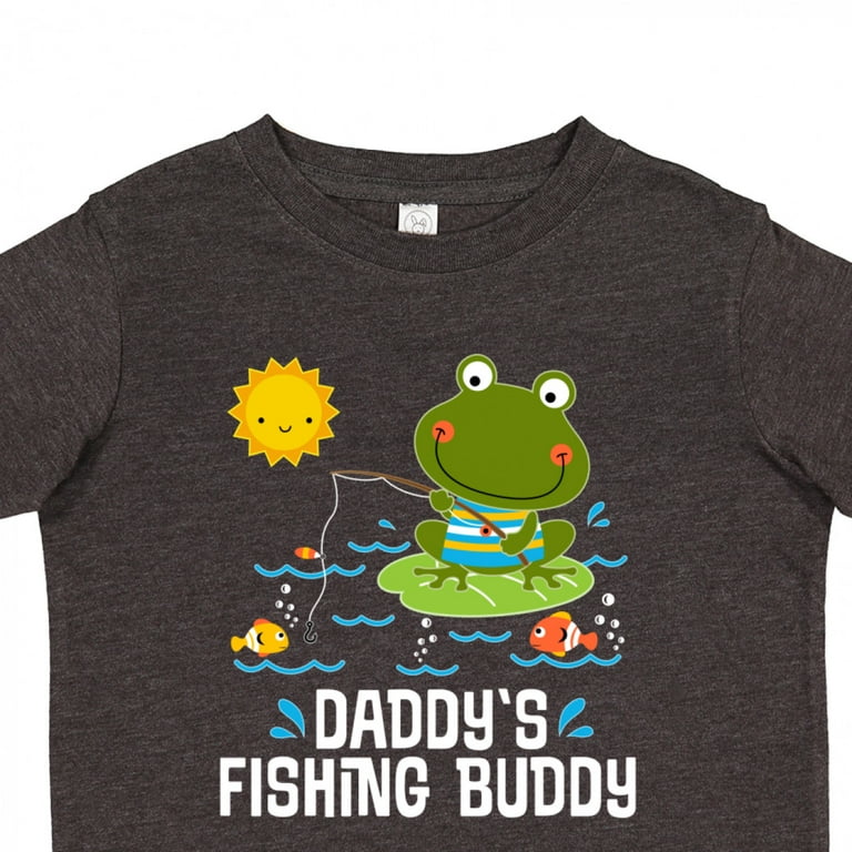 Inktastic Daddys Fishing Buddy Cute Frog Boys or Girls Toddler T