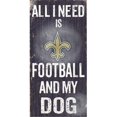 thumbnail image 1 of Fan Creations N0640 New Orleans Saints Football And My Dog Sign, 1 of 1