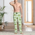 thumbnail image 2 of Fotbe Green Avocado Pantalones de Pijama para Hombre, Pantalones de Dormir, Pantalones de Casa con Cintura Ajustable y Bolsillos-XX-Large, 2 of 6