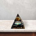 thumbnail image 3 of 3x Cristal Piedra Preciosa Energía Meditación Natural Hugo Pirámide de Cristal, 3 of 4