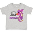 thumbnail image 3 of Inktastic Little Sister Cute Purple Dragon Girls Toddler T-Shirt, 3 of 5