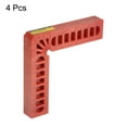 thumbnail image 3 of 4 Packs Positioning Squares Right Angle Clamps 4 x 4 inch (100x100mm) 90 Degree Corner Clamp, Red, 3 of 5