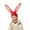 Red, variant on HEVIRGO Bunny Ears Hat Hook Loop Closure Photo Props Plush Hood Hat With Earflaps for Party