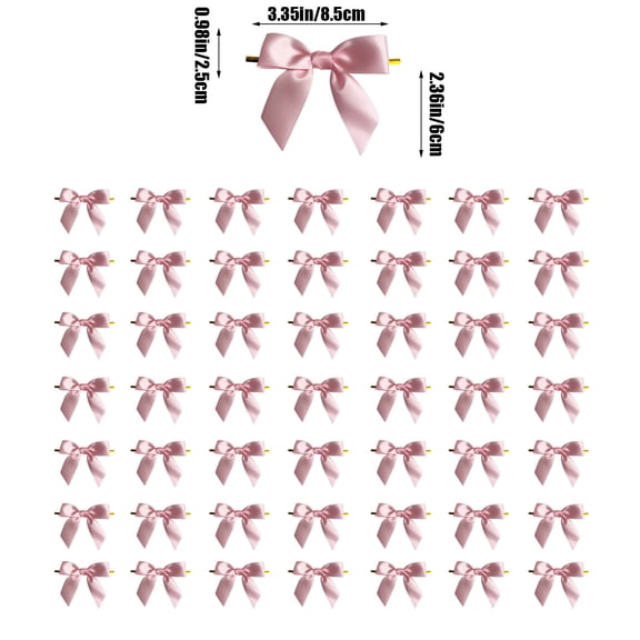 Bwiyojiz Home Decoration Other Count 50pcs Baking Cake Packaging Sealing Bow Ribbon Gift Multi Color Hand Typed Decorative Webbing, Gifts for Her