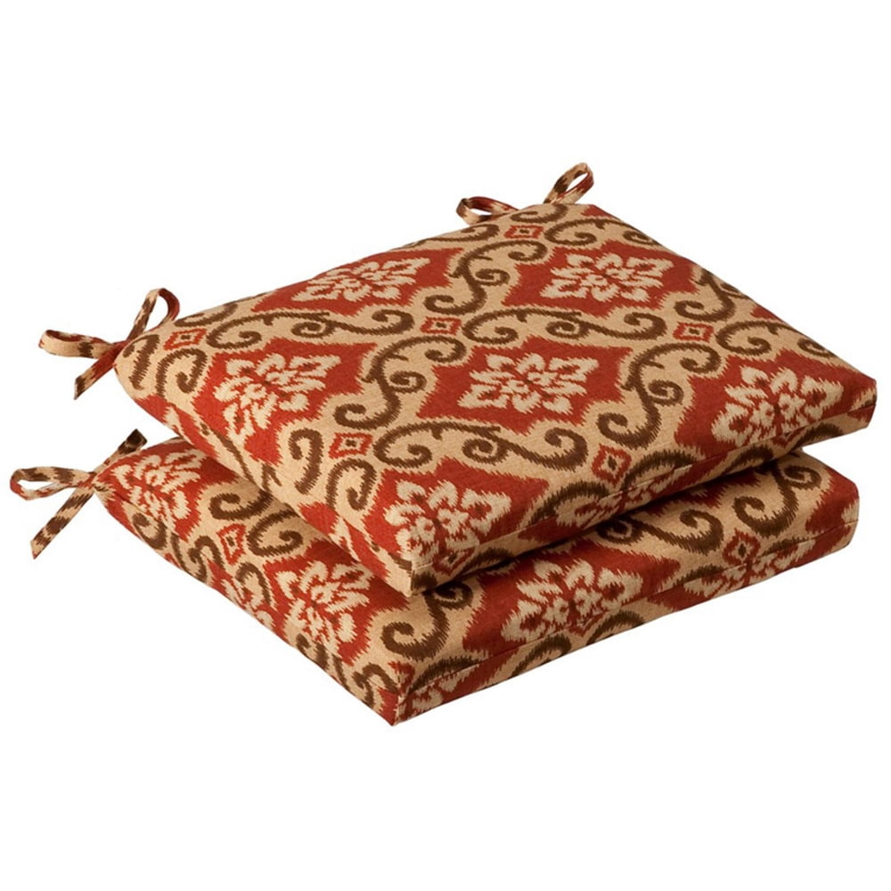 Pack of 2 Outdoor Patio Furniture Chair Seat Cushions - Vintage Tuscan