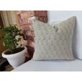 thumbnail image 4 of Fabdivine Thick Linen Hand Block Print Contemporary Throw Cushion Cover , 20"X20", Gray, 4 of 5