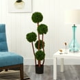 thumbnail image 2 of Nearly Natural 4' Boxwood Artificial Topiary (Indoor/Outdoor), Green, 2 of 3