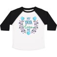 thumbnail image 3 of Inktastic My Yaya Loves Me with Hearts and Flowers Boys or Girls Toddler T-Shirt, 3 of 5