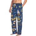 thumbnail image 2 of Daiia Marine Nautical Men's Sleep Pant with Pockets and Drawstring,Pajama Pants-Medium, 2 of 9