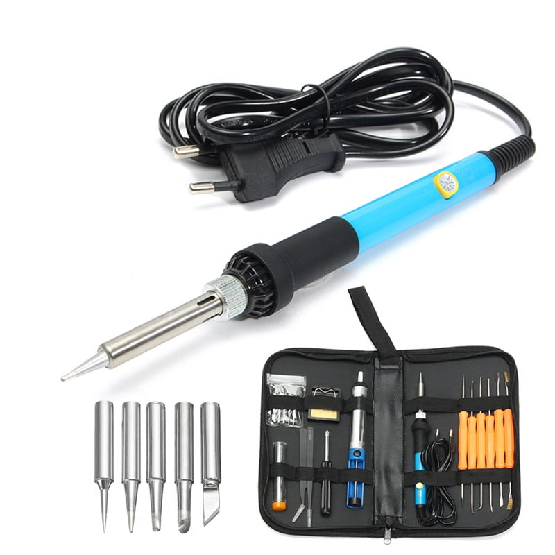 Pro 60W Adjustable Electric Temperature Gun Welding Soldering Iron Tool Kit Set