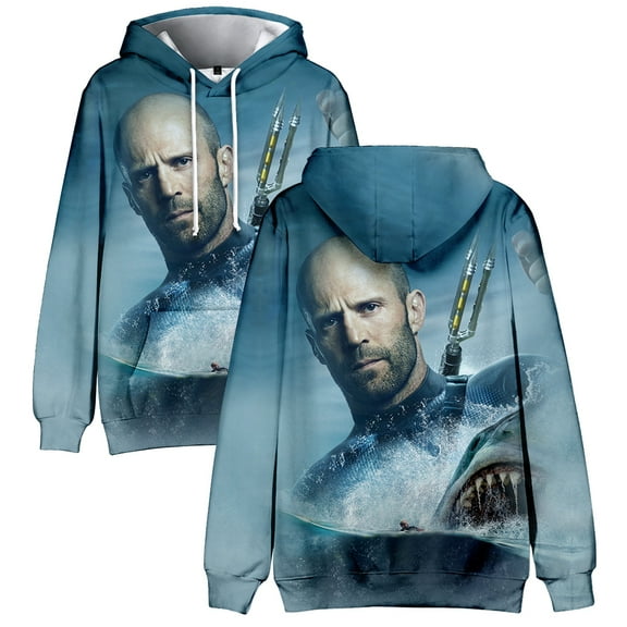 The Meg 2: The Trench 3D Print Women Men Hoodies Sweatshirts Long Sleeve Fashion Casual Printed Movie