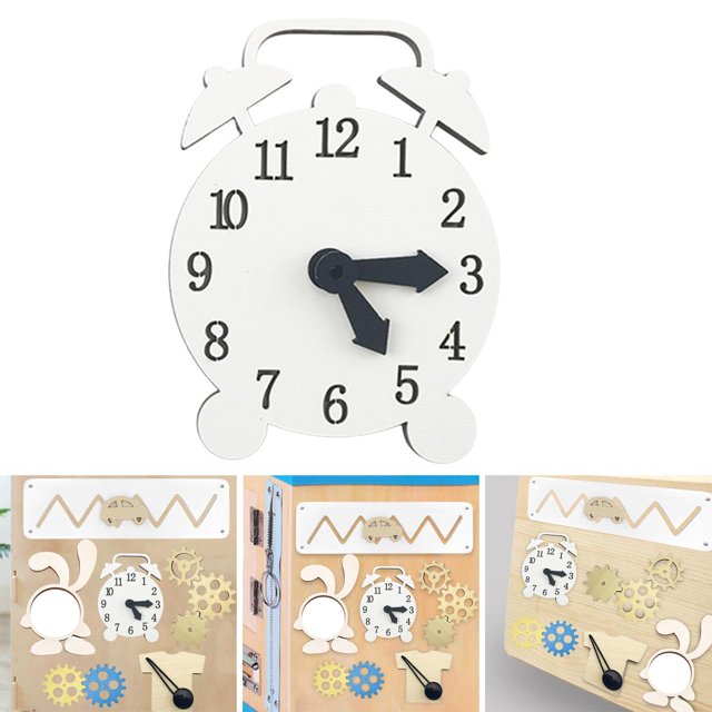 Baby Busy Board Accesorios Motricidad fina Juguetes educativos Juguetes de viaje Despertador perfke tablero ocupado