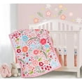 thumbnail image 1 of Sweet Baba Ensembles de Literie de Bassinette à Fleurs pour Bébés Filles, Ensemble de Bassinette 3 Mc Rose et Rouge Incluant Courtepointe de Bassinette/jupe de Bassinette/drap-Housse de Bassinette, 1 of 6