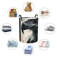 thumbnail image 7 of Cauagu Red Black Ink Style Bald Eagle for Laundry Basket,Collapsible Organizer Basket for Storage Bin Toy Bins Gift Baskets Bedroom Clothes Children Nursery Hamper -Small, 7 of 7