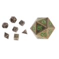 thumbnail image 1 of Dados De Metal Poliédricos De 8 Uds Para Juegos De Mesa RPG De Pathfinder DnD A Escala De Dragón Sunnimix Juego de dados poliédricos, 1 of 8