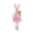 B, variant on Easter Long Leg Bunny Decorations 28.3 Inch Sitting Fabric Doll for Shelf Tabletop Spring Display
