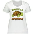 thumbnail image 3 of Inktastic Turtle-ly Adorable Cute Turtle Women's Plus Size T-Shirt, 3 of 5