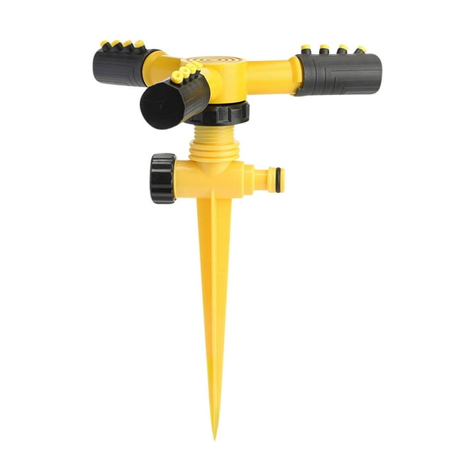 TIMIFIS Lawn Sprinkler Garden Sprinkler 360 Rotating Impulse Sprinkler Garden Meadow Grass Watering System Water Hose Spray Irrigation Sprinkler Sprinkler for Garden Irrigation