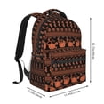 thumbnail image 2 of Fotbe Vintage Pumpkin Pattern Mochila Casual con Estampado para Escuela, Viajes y Actividades al Aire Libre - Duradera, Ligera y Cómoda, 2 of 5
