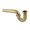 Brass, variant on Kingston Brass CC1127 1-1/2" P-Trap without Flange, 13-1/16" Length, 18 Gauge, Brushed Brass