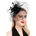 thumbnail image 6 of MEICHEN Fascinator Hats for Women Flower Hat for Tea Party Cocktail Ball Wedding Church Hat All Seasons Fashion Must Have, 6 of 6