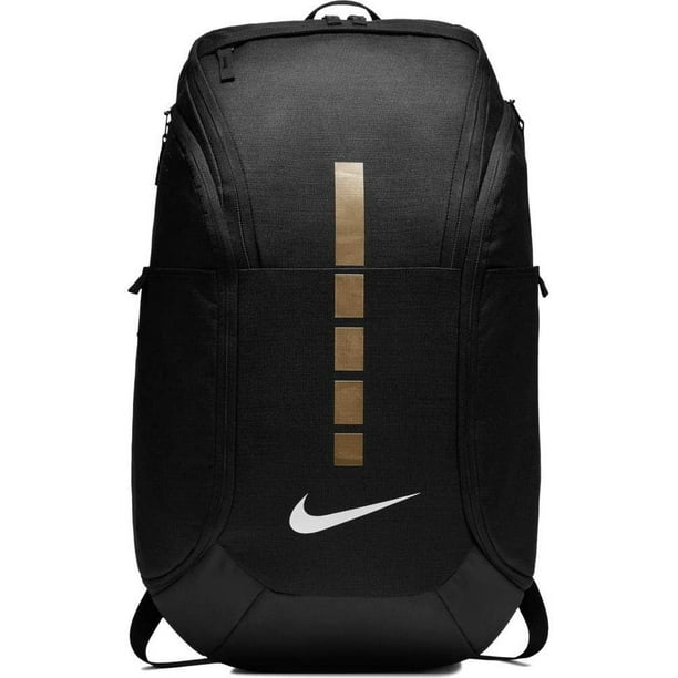 Nike Nike Hoops Elite Pro Basketball Backpack,Black/Metallic Gold,One