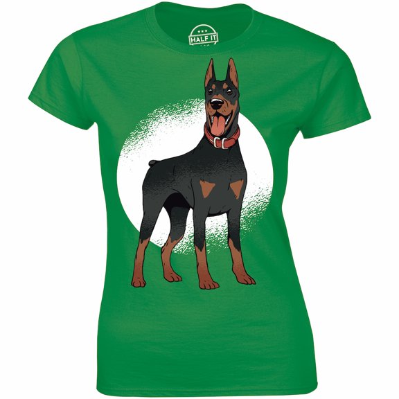 Cute Doberman Standing Funny For Dog Lover Women's Gift T-Shirt