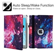 New iPad 7th Generation 10.2 Inch 2019 Case - 360 Degree Rotating Stand Smart Cover Case with Auto Sleep Wake for Apple