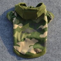 YUEHAO Dog Pet Clothes Hoodie Warm Sweater Puppy Coat Apparel L Pet Camouflage Sweatshirt L