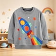 thumbnail image 2 of Toddler Boys Girls Hooded Sweatshirt Pullovers Long Sleeve Hoodie Kids Cotton Crewneck Fall Tops Blouse for 6-12 Months 12-24 Months 2T 3T 4T 5T 6T 7T 8T 9T Children 1-2 Years, 2 of 6