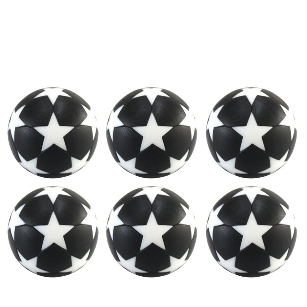 TOYANDONA Lot De 8 Ballons De Baby-foot Noir Et Blanc – Accessoires De Rechange Pour Tables De Jeu – Plastique Durable