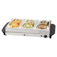 thumbnail image 1 of Culinary Chef Serveur de Buffet Triple en Acier Inoxydable et Réchaud, 1 of 1
