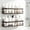 Bronze, variant on No Drill Stainless Steel Shower Caddy 2 Pack Rustproof Bathroom Shelf with Hooks