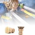 thumbnail image 5 of 2 uds cepillo para platos de bambú, cepillo para platos de madera, cepillo para ollas, cepillo para verduras, sartén, cepillo para fregadero, cepillo redondo para fregar, cepillo de limpieza de cocina JM, 5 of 5