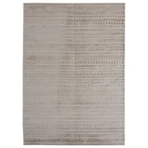 United Weavers Cascades Area Rug 2601 10791 Yamsay Wheat Rows Faded 5' 3" x 7' 2" Rectangle