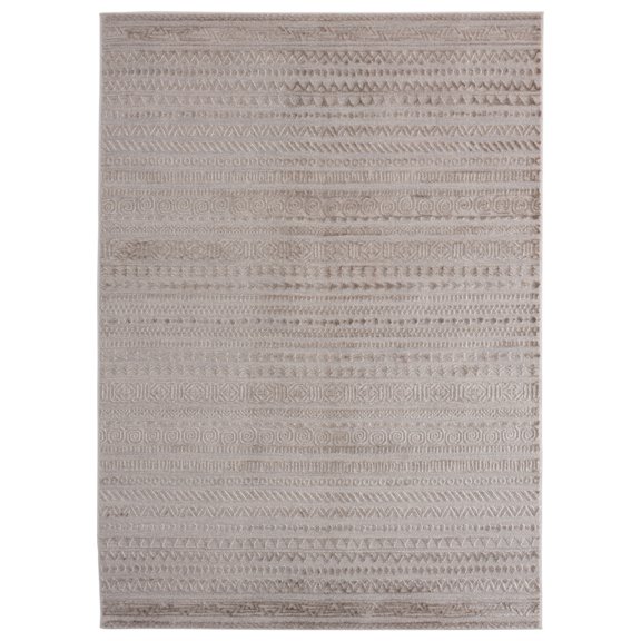 United Weavers Cascades Area Rug 2601 10791 Yamsay Wheat Rows Faded 5' 3" x 7' 2" Rectangle