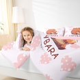 thumbnail image 3 of Manfei Kawaii Capybara Queen Comforter Set,Sweet Heart Print Comforter Sets Queen,Pink,Pink Reversible,3 Pieces,1 Comforter and 2 Pillowcases, 3 of 7