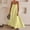 Yellow, variant on JIANJIA Casual Dresses For Women Maxi Contrast Trim Spaghetti Strap Summer Travel Sleevele Long Dress Outwear