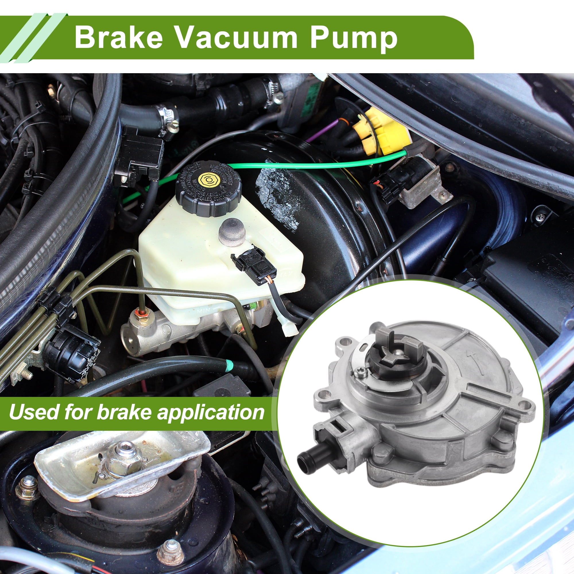 Unique Bargains Brake Vacuum Pump No.06E145100AA Engine Vacuum Pump for Audi A4 Quattro V6 3.2L 2009 Aluminum Alloy Silver Tone 1 Pc