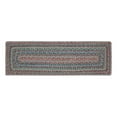 thumbnail image 3 of VHC Brands Multi Braided Farmhouse 8.5"x27" Stair Tread Green Textured Jute Striped Latex Backing Rectangle Floor Decor, 3 of 6