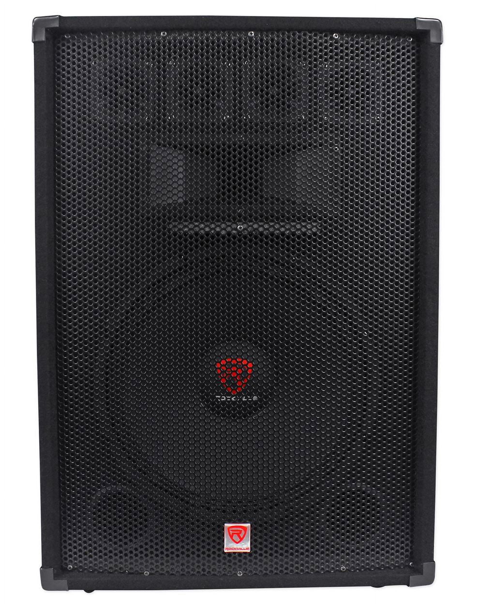 (2) Rockville RSG15.4 15 3-Way 1500 Watt 4-Ohm Passive DJ/Pro Audio PA Speakers
