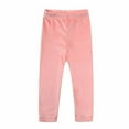 thumbnail image 4 of Little Girls Velour Sweatsuit Round Neck Sweatshirt Pullover Sweatpants Jogger 2Pcs Velvet Outfits Set, 4 of 6