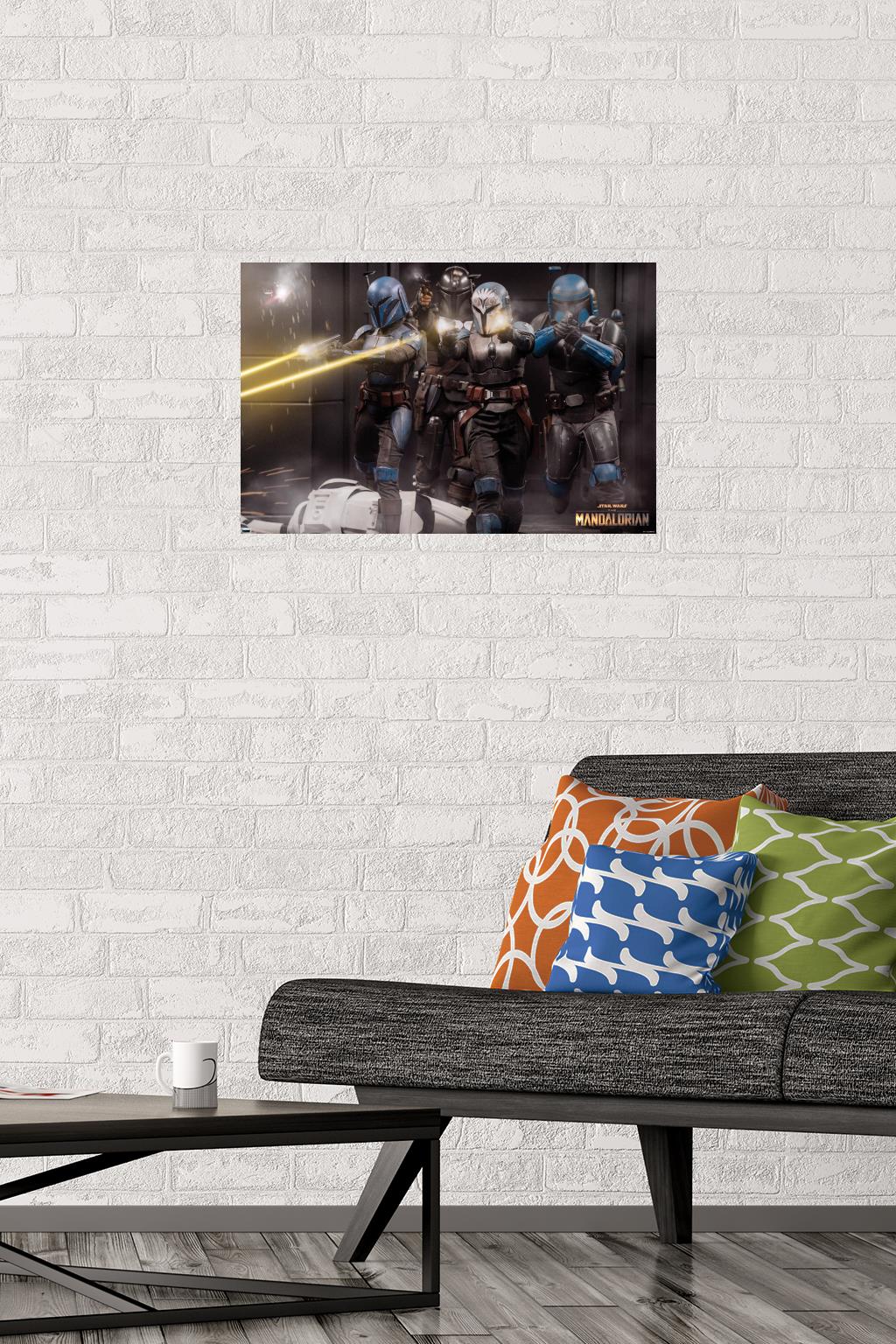 Star Wars: The Mandalorian Season 2 - Battle Group Wall Poster, 14.725" x 22.375"
