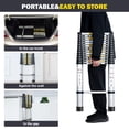 thumbnail image 3 of SogesPower 20.3 FT Aluminum Telescopic Extension Ladder,EN131 Standard,Multi Purpose Home Or RV Telescoping Ladder,Portable,Folding,with Non-Slip Feet,Silver, 3 of 7