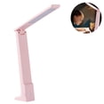thumbnail image 2 of LED Desk Lamp - Minimalist Office Desk Lamp - Rechargeable Lamp with Bed, Study, and Work Desk Light Modes - Portable Table Desk Lamp for Back to School and Work from Home Setup - Pink,white, 2 of 8