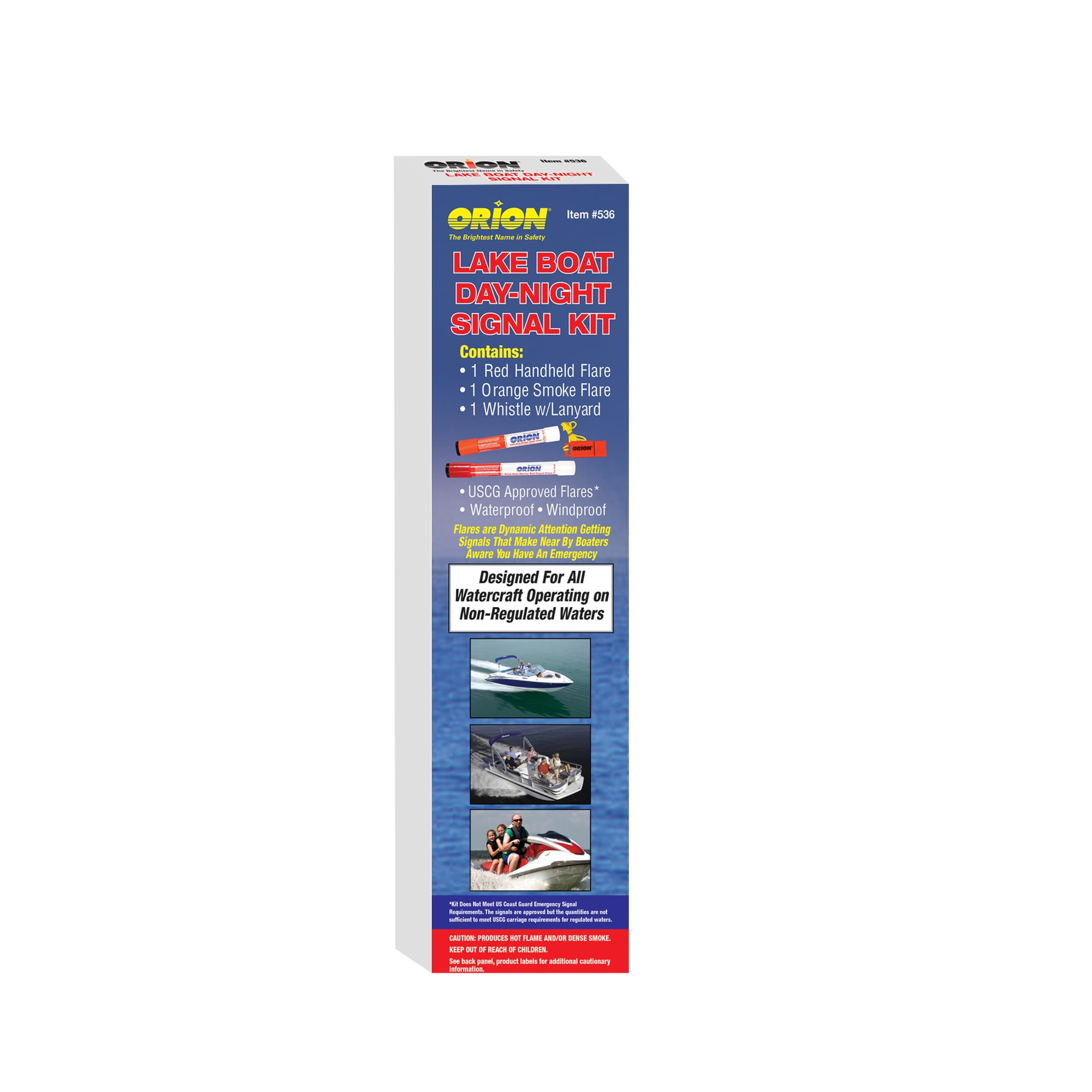 Orion Lake Boat Day and Night Signal Kit with Whistle, 3 piece