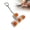 T-shaped, variant on Caramel Bread Keyboard Fidget Toy, Crisp Sound,Stress Relief Fidget Clicker Keychain, Mini Bread Keyboard FID-get Toy with Crisp Sound for Women Men (Lighting Up)