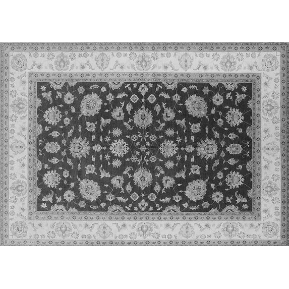 Ahgly Company Indoor Rectangle Oriental Gray Traditional Area Rugs, 8' x 10'