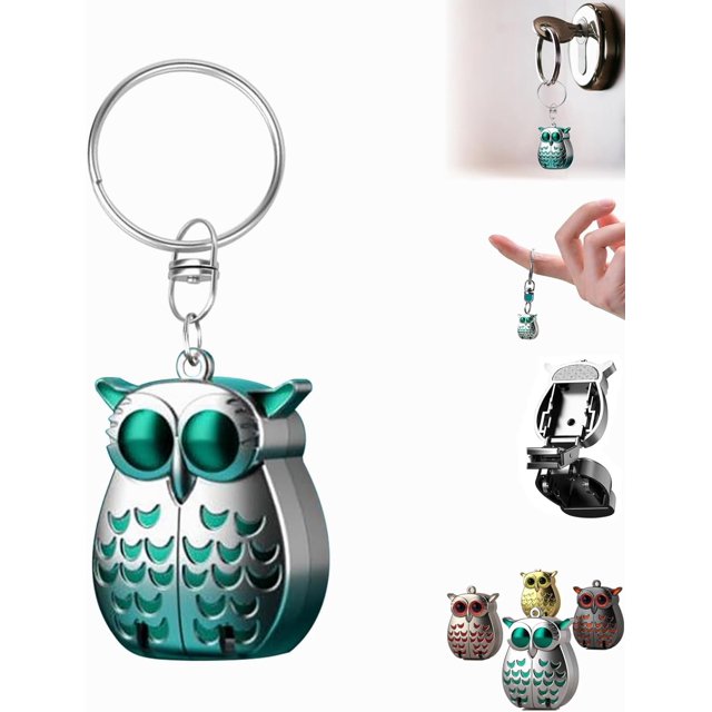 Portable Owl Keychain Nail Clipper, 2025 New 2-in-1 Foldable Owl Nail Clippers with Nail File, German Professional Stainless Steel Mini Nail Clippers, Unique Owl Keychain Gifts